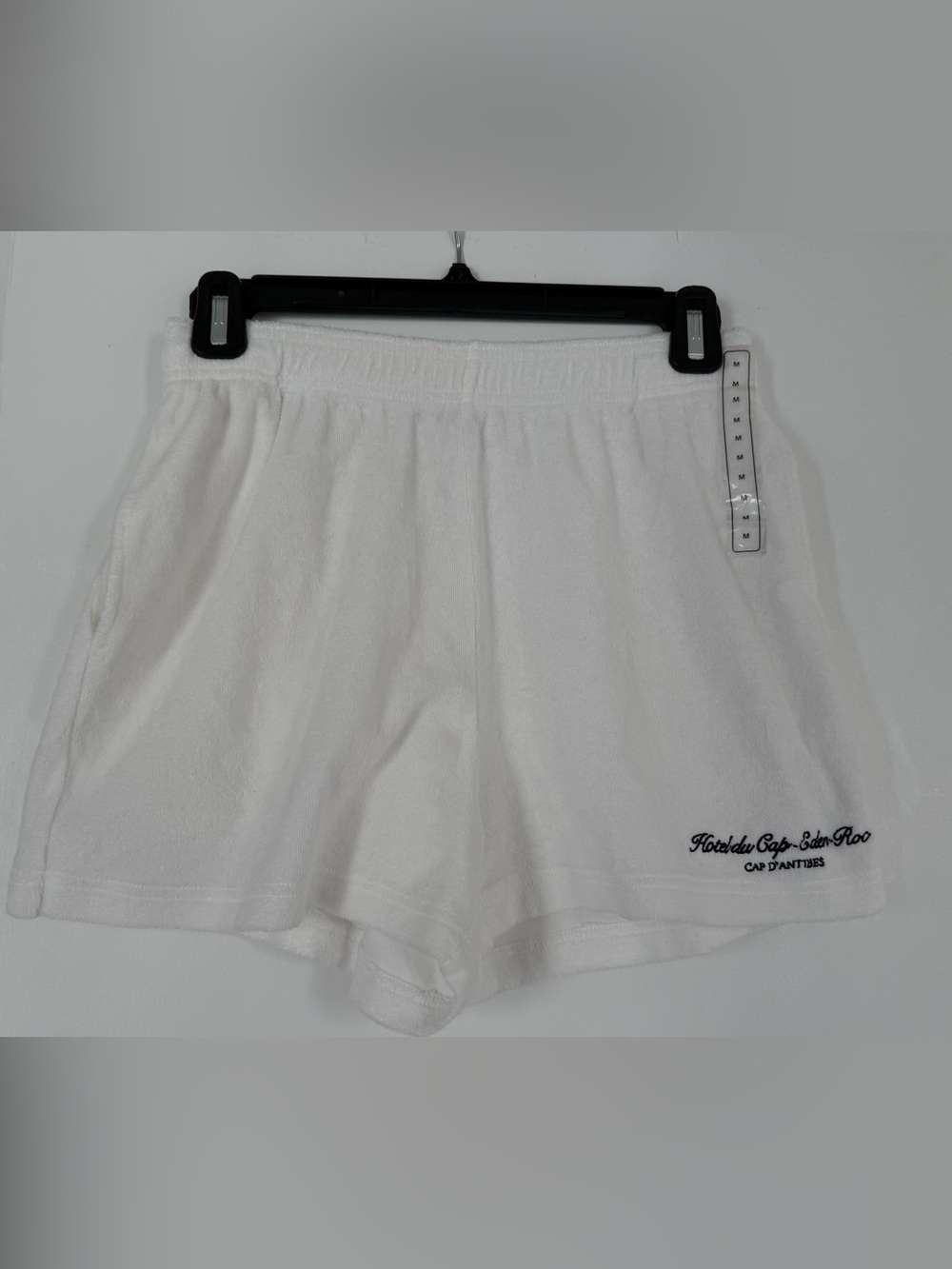 SPORTY & RICH X HOTEL DU CAP EDEN ROC TERRY SHORTS M